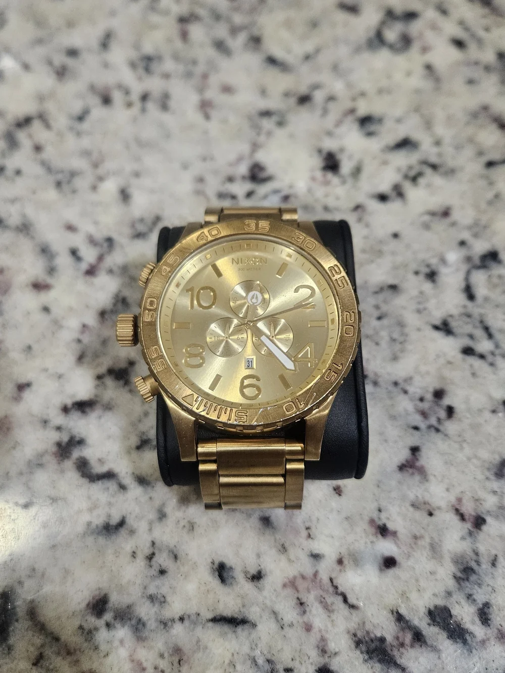 Nixon Gold 51-30 Chronograph Brand New Battery